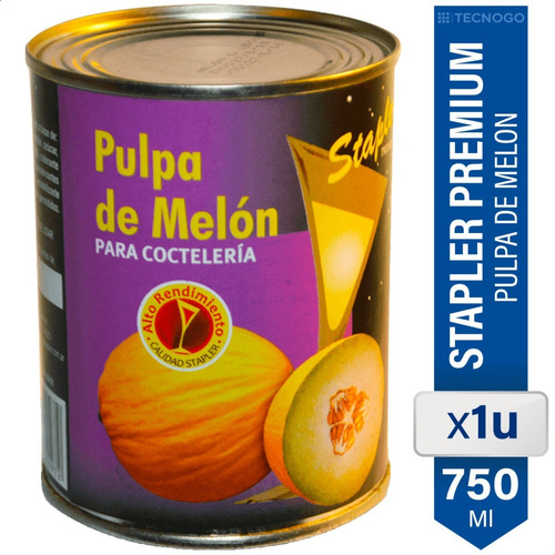 Pulpa De Melon Para Cocteleria Stapler Premium Lata 880g