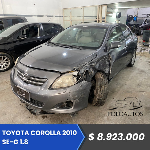 Toyota Corolla Se-g 1.8 2010 En Marcha Chocado Poloautos