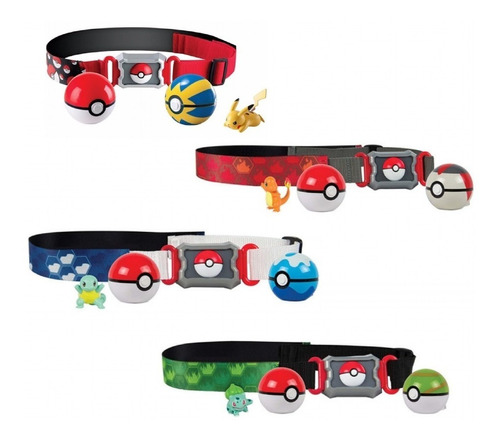 Pokémon Kit Cinturão De Ação Com Pokébola - Cinto Clip  Tomy