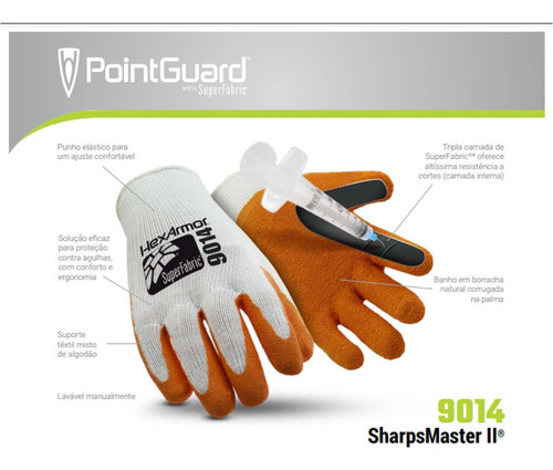 Luva Super Resistente Hexarmor 9014 Sharps Master Ii