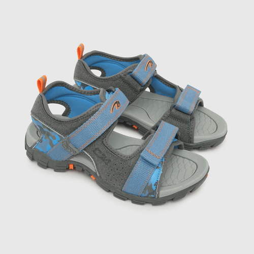 Sandalia De Niños Outdoor Doble Ajuste Gray / Gris (28 A 38)