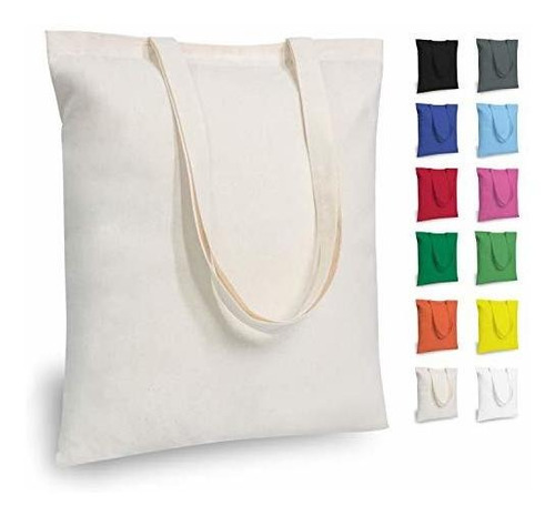 Topdesign 5 | 12 | 24 | 48 | 192 Pack Economical Cotton Tote