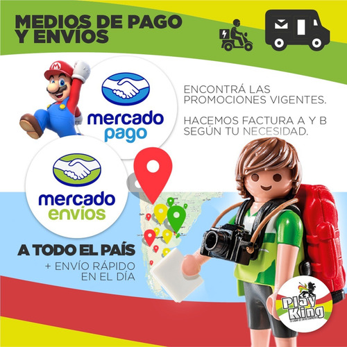 Imagen 6 de 9 de Playmobil Duo Pack 70081 Bomberos Con Equipo Figura Playking