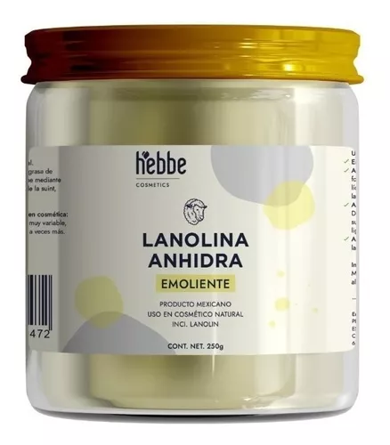 PROUNOL Lanolina Pura (Lanolin Anhidra) 200ml - 100% Natural Crema para  pieles muy secas, ásperas o agrietadas : : Belleza