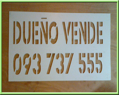 Imagen 9 de 10 de Plantillas Letras Y Numeros Calados