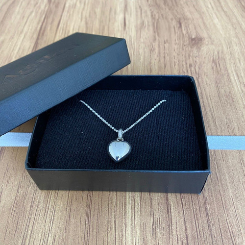 Imagen 7 de 9 de Collar De Plata 925 Con Dije De Corazón Mujer Niña Agálea