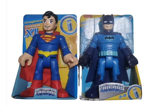Figuras Superman + Batman Dc Super Friends Imaginext 