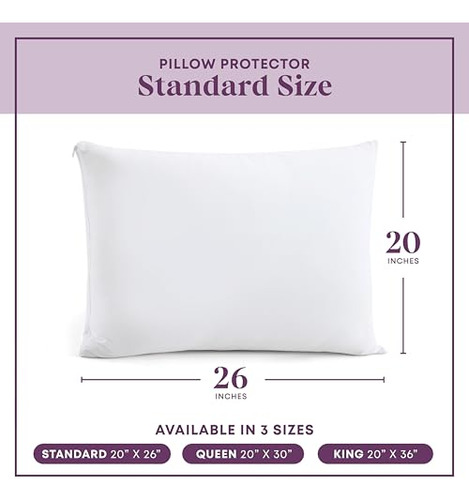 Protectores De Almohada Estándar 100% Algodón, 8 Unidades