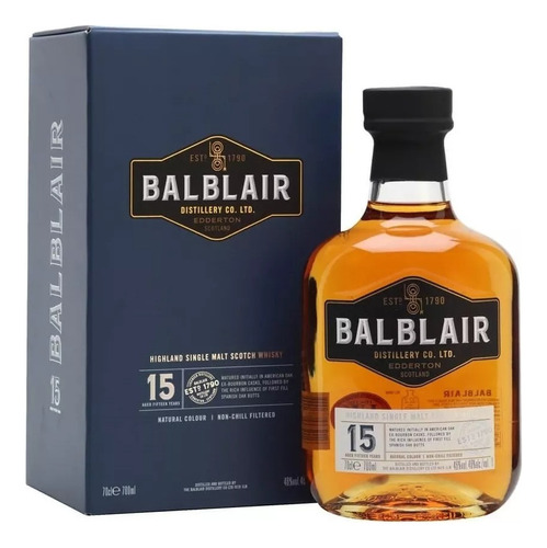 Whisky Balblair 15 700ml 46% - Single Malt