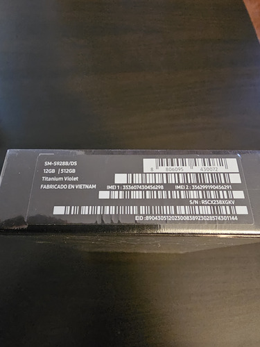Samsung Galaxy S24 Ultra 512 Gb 12 Ram Violeta Titanio Nuevo