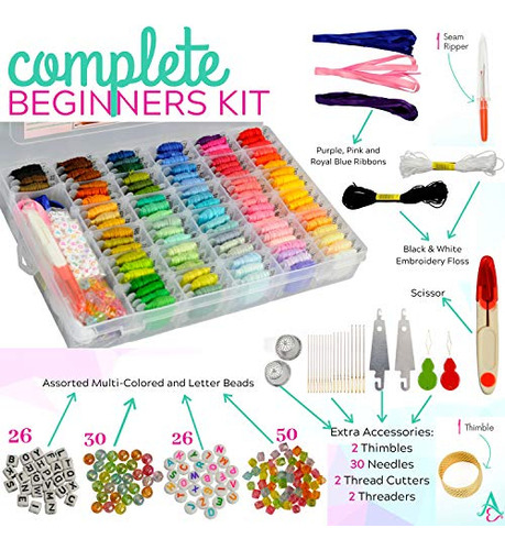Kit De Hilo Para Pulsera De La Amistad 276 Hilos De Bordar Y