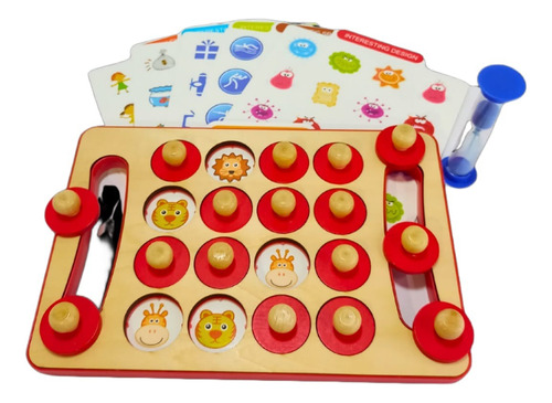 Juego Memoria Madera Didáctico Para Niños Memory Chess