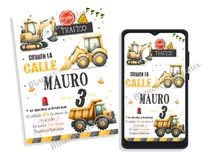 Comprar Kit Imprimible Maquinas Construcción: Excavadoras Y Camiones