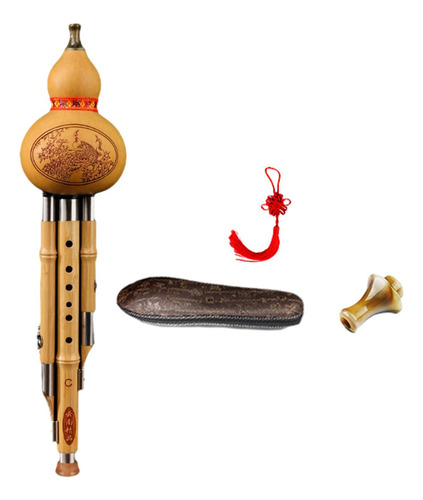 Wpd Hulusi De Bambú, Flauta De Cucurbitáceas De Calabaza,
