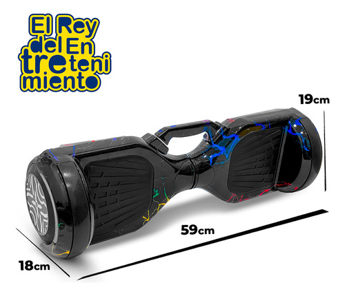 Skate Hoverboard Electrico 6.5 Bluetooth Luces Led N1 El Rey