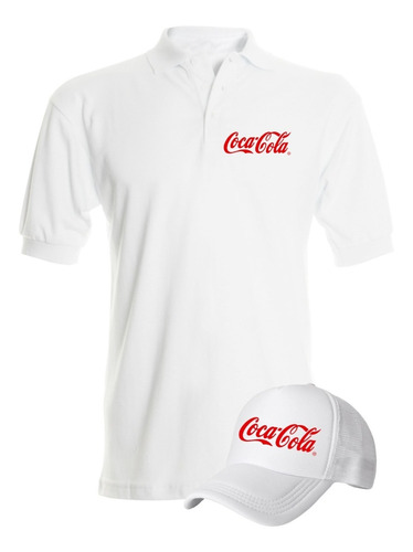 Camiseta Tipo Polo Coca Cola Collection Obsequio Gorra