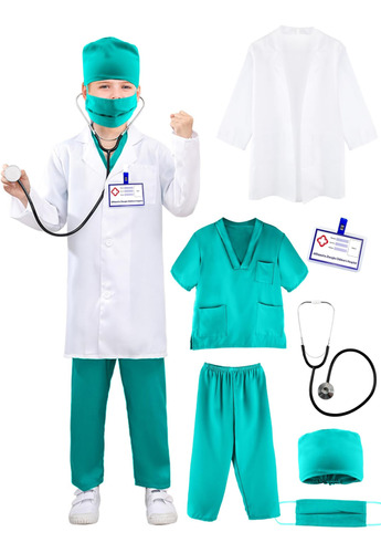 Puteraya Kids Doctor Costume Set Kit De Traje De Médico Quir