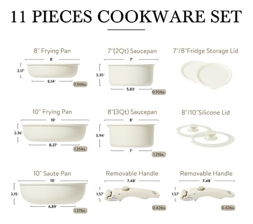 Juego De Utensilios De Cocina Carote, 11 Piezas, Antiadheren