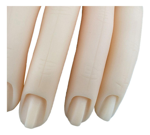 Aa 5 Piezas De Silicona Práctica Manicura S Falsos
