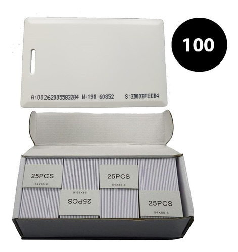 Imagem 2 de 4 de Cartão Pvc De Proximidade 125 Khz Clamshell