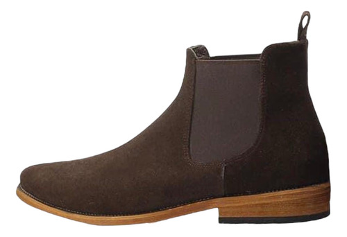 Chelsea Boots Piel Gamuza Color Café