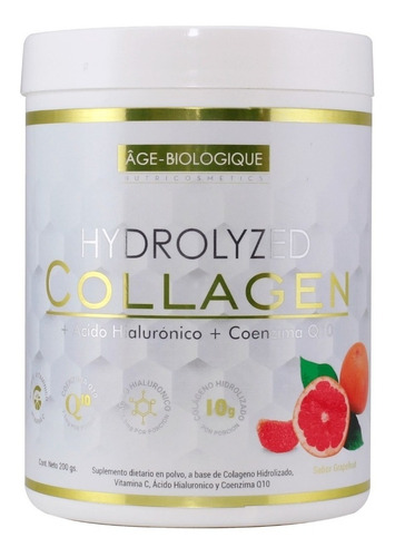 Colageno Hidrolizado Ac Hialuronico Q10 Vit C Age Biologique