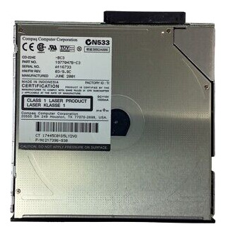 Hp 24x Ide Laptop Multibay Crn-8245b Black Cdrom Drive 3 Cck