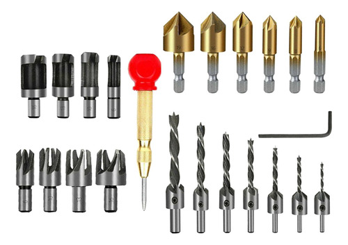 23x Hss Herramientas De Perforación De Chaflán Para