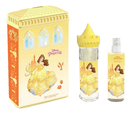 Perfume Para Niñas Disney Princesa Bella + Splash + Alcancía