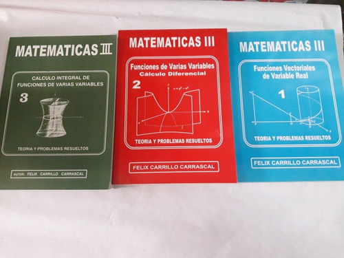 Libro De Matematicas 3 Tomos  De Carrillo