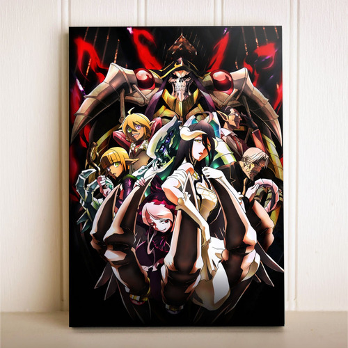 Imagem 1 de 1 de Placa Decorativa Anime Overlord Grupo