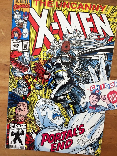 Comic - Uncanny X-men #285 Storm Jean Grey Iceman Jim Lee