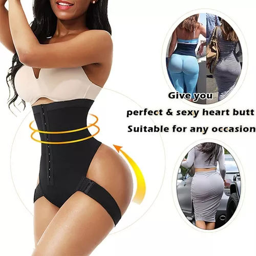 Cuff Tummy Control Shapewear Open Butt Lift Calcinha Nádega