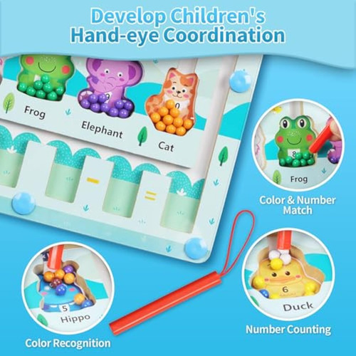 Laberinto Magnético De Números De Colores Qzmtoy, Montessori