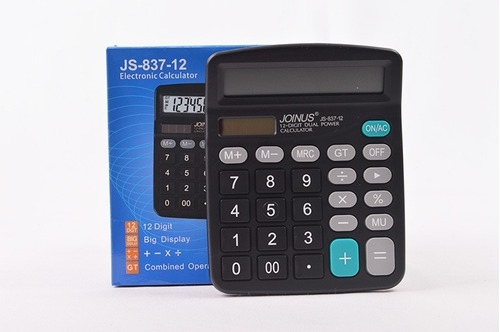  Calculadora Lcd De 12 Dígitos Ideal Para La Oficina Js-837