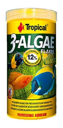 Alimento 3-algae Flakes P/peces Herbívoros 50 G Tropical