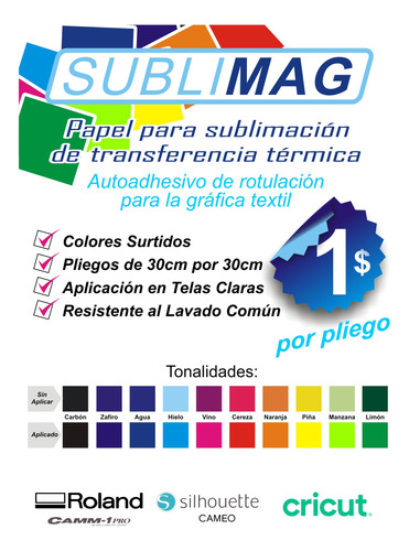 Papel De Sublimación Autoadhesivo Para Rotulación