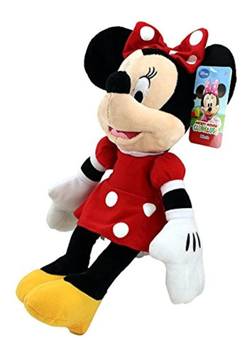Disney Peluche Clásico Minnie Mouse Vestido De Lunares Rojos
