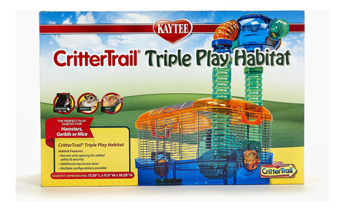 Juego Triple Con Sendero Para Animalitos De Kaytee, 3 En 1,.