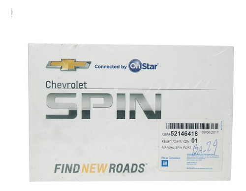 Manual Proprietário Chevrolet Spin Advantage 2018