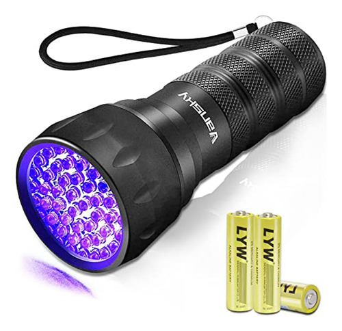 Linterna De Luz Ultravioleta De Luz Negra, 21 Led 395nm Lint