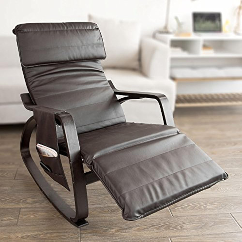 Silla Mecedora Haotian New Relax Con Reposapiés Ajustable Y 