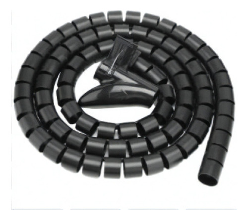 Organizador De Cables Brobotix 263533 En Tubo 1 X 150 Cm /v Color Negro