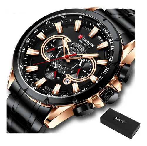 Reloj Cronógrafo Curren Business A Prueba De Agua