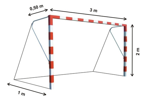 Red De Papi Futbol 3 X 2 Polietileno Precio Por Par! Redes