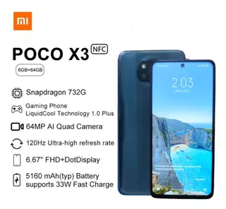 Xiaomi Poco X3 Nfc Dual Sim 64 Gb Azul Cobalto 6 Gb De Ram