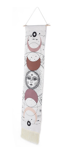 Tapiz De Algodón Con Estampado De Luna Para Colgar En Casa