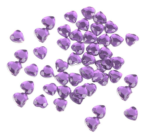 4 Paquete De 3-4 Adornos De Corazón Con Diamantes 4 Piezas