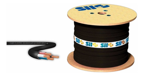Cabo Pp 4x4mm 4 Condutores (4 Vias) 1kv Preto Sil 10 Metros