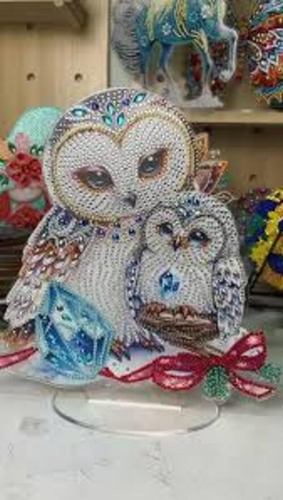 Diamond Painting Figuras Acrilico, Lechucitas Gj383